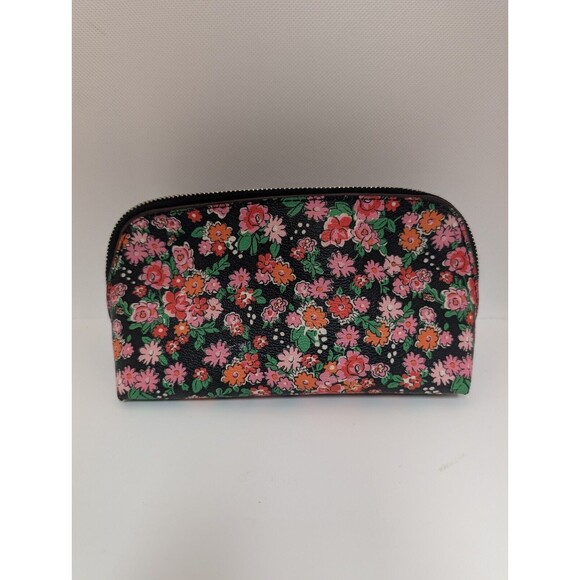 Coach Wallet Make Up Bag Key Chain In Posey Cluster Floral Print Coated Canvas - Picture 5 of 15